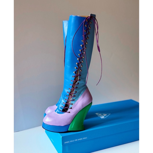 Grand National Tall Platform Boot. Fluevog. - Picture 8 of 8